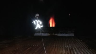 Mogilno – pożar sadzy w przewodzie kominowym