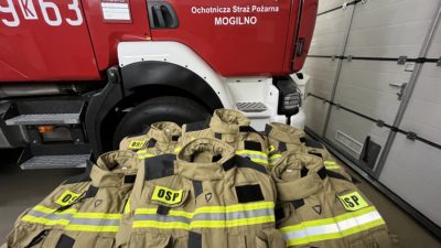 Wyposażenie strażaków OSP Mogilno w umundurowanie specjalistyczne